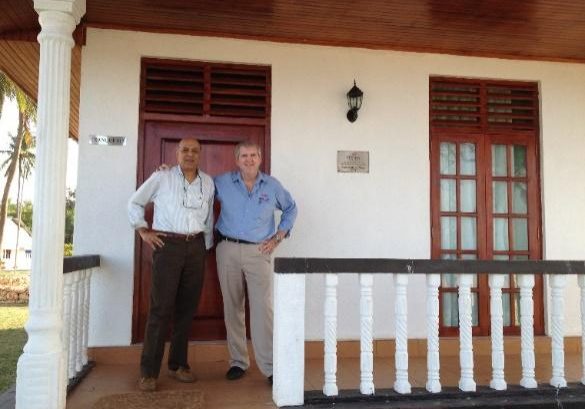 Pictured Right Is Captain Farhat Imam Of Resolve And Joe Farrell In Front Of The Army Cottages. 2